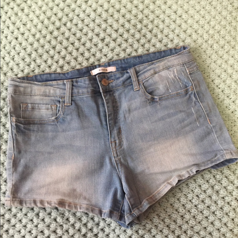 High rise shorts